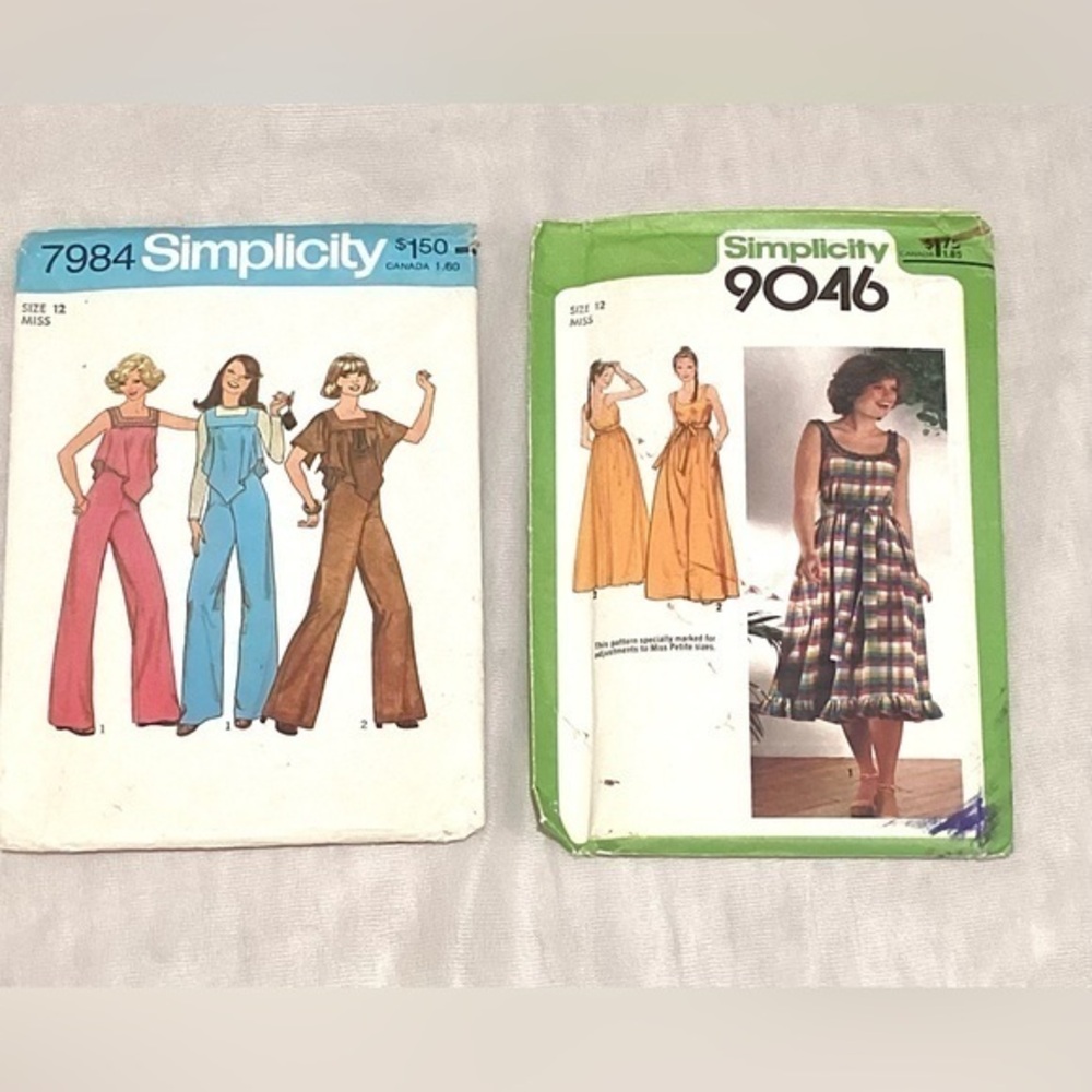 Simplicity Sewing Patterns #9046 #7984